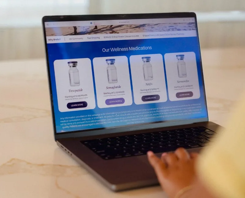Browsing Brello's wellness medications online